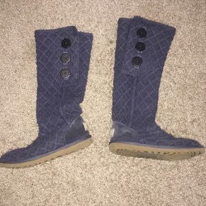 Quilted purple uggs